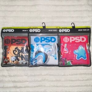 PSD Mens Four-way Stretch Boxers Size XL Bundle of 3